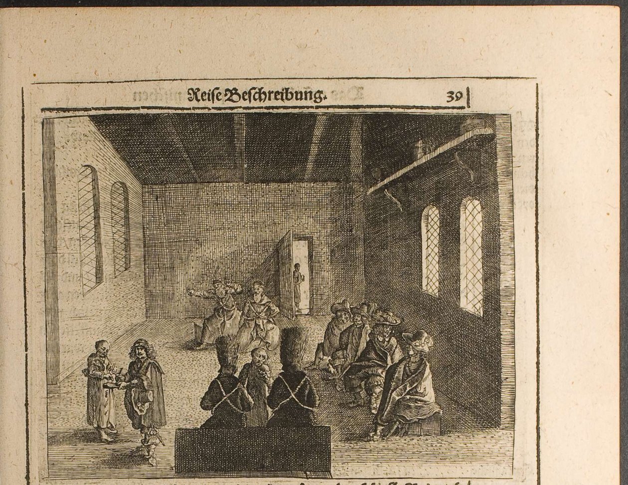 Botschafterlicher Prikaz Posolsky Prikaz in Moskau, Illustration aus Reisen zum Großherzog von M von Christian Lorenzen Rothgiesser