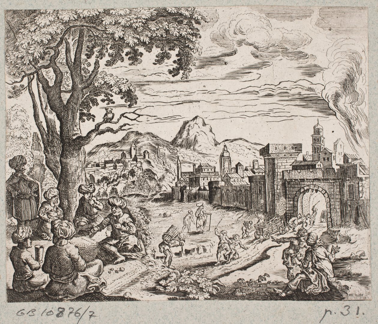 Illustration zu Adam Olearius, „Persianischer Rosenthal von einem Sinnreichen Poeten Schich Saadi [...]“, Schleswig 1660 von Christian Rothgiesser