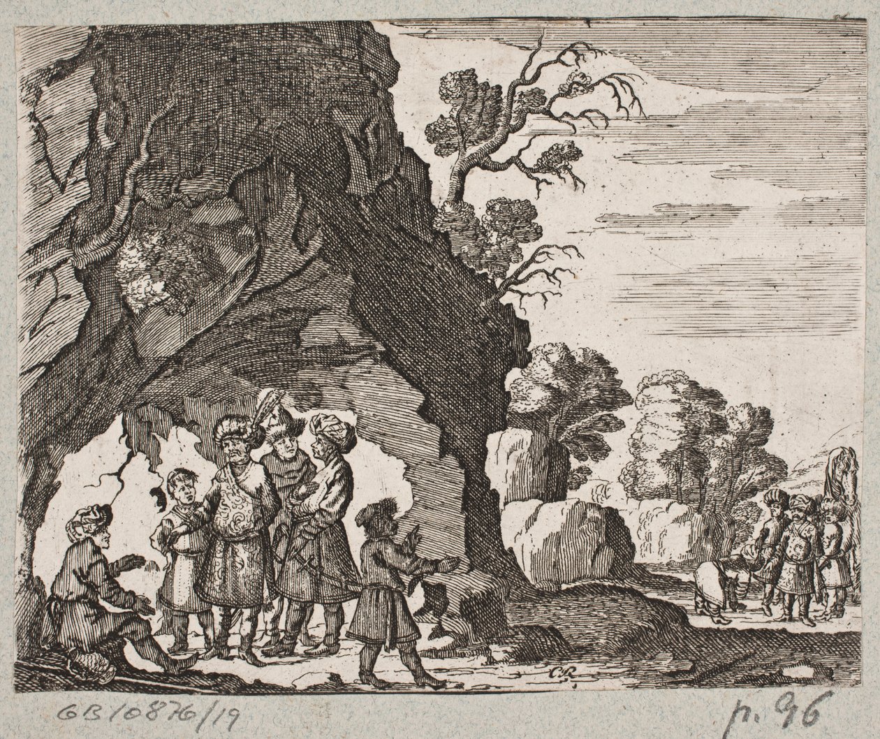 Illustration zu Adam Olearius, „Persianischer Rosenthal von einem Sinnreichen Poeten Schich Saadi […]“, Schleswig 1660 von Christian Rothgiesser