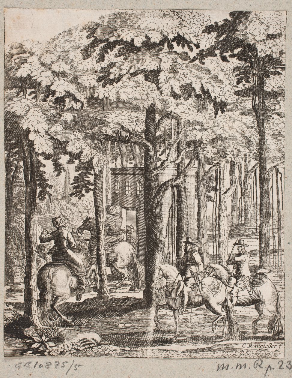 Reiter im Wald von Christian Rothgiesser