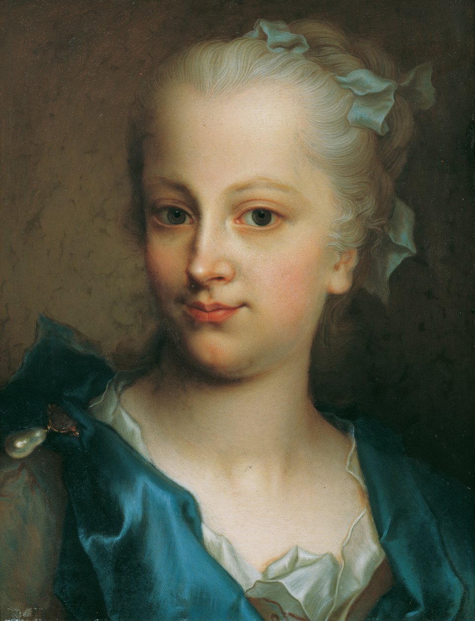 Mädchen in blauem Kleid von Christian Seybold