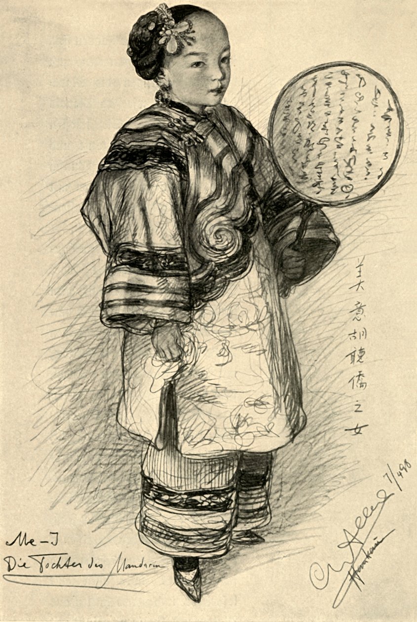 Me-J - Tochter eines Mandarins, Hankow, China, 1898 von Christian Wilhelm Allers