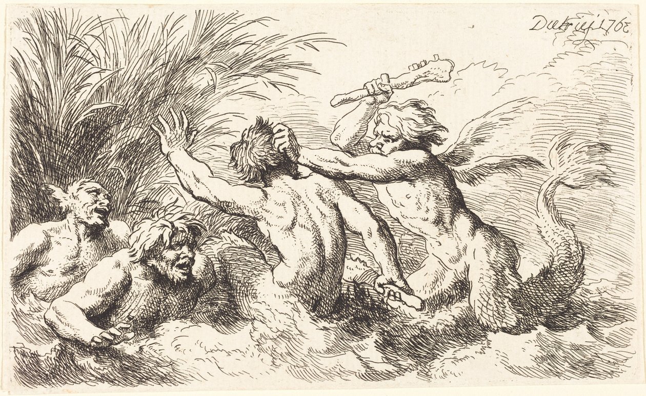 Kämpfende Tritonen von Christian Wilhelm Ernst Dietrich