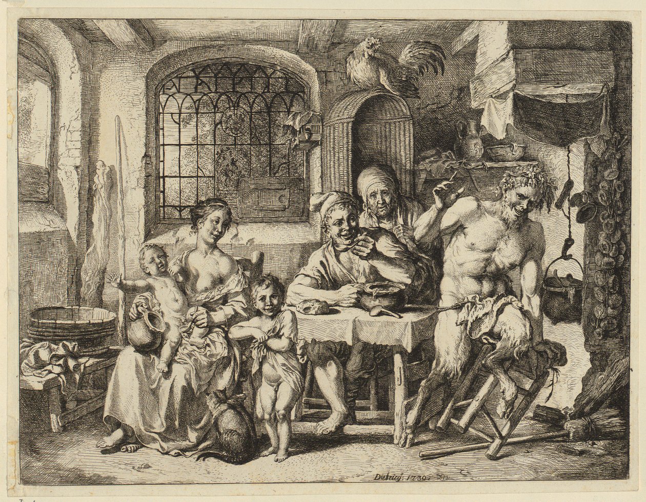 Satyr beim Bauern von Christian Wilhelm Ernst Dietrich