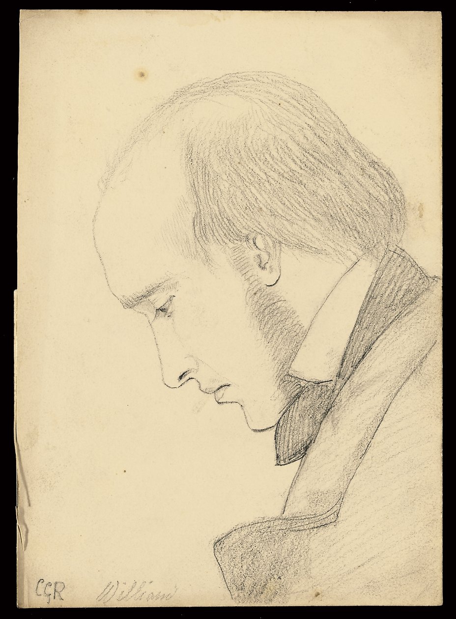Porträt von William Michael Rossetti von Christina Georgina Rossetti