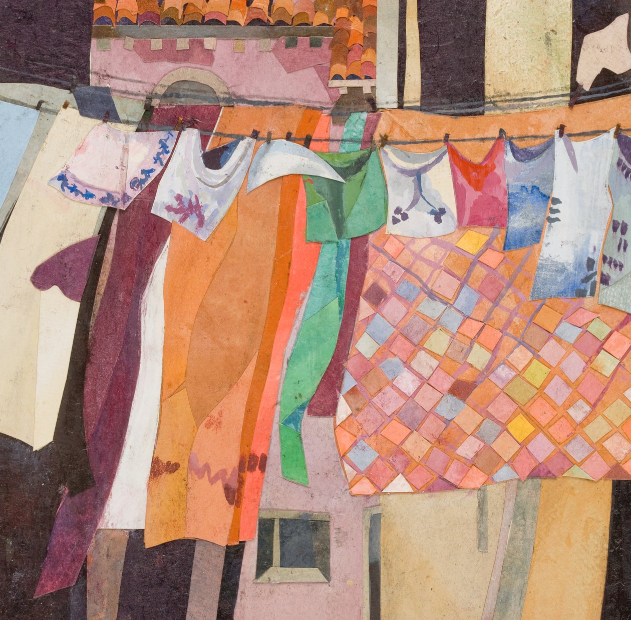 Venedig wäscht kariertes Quilt von Christine McKechnie