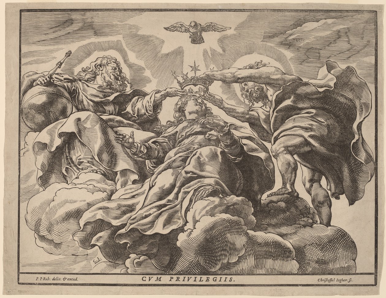 Krönung der Jungfrau von Christoffel Jegher after Sir Peter Paul Rubens