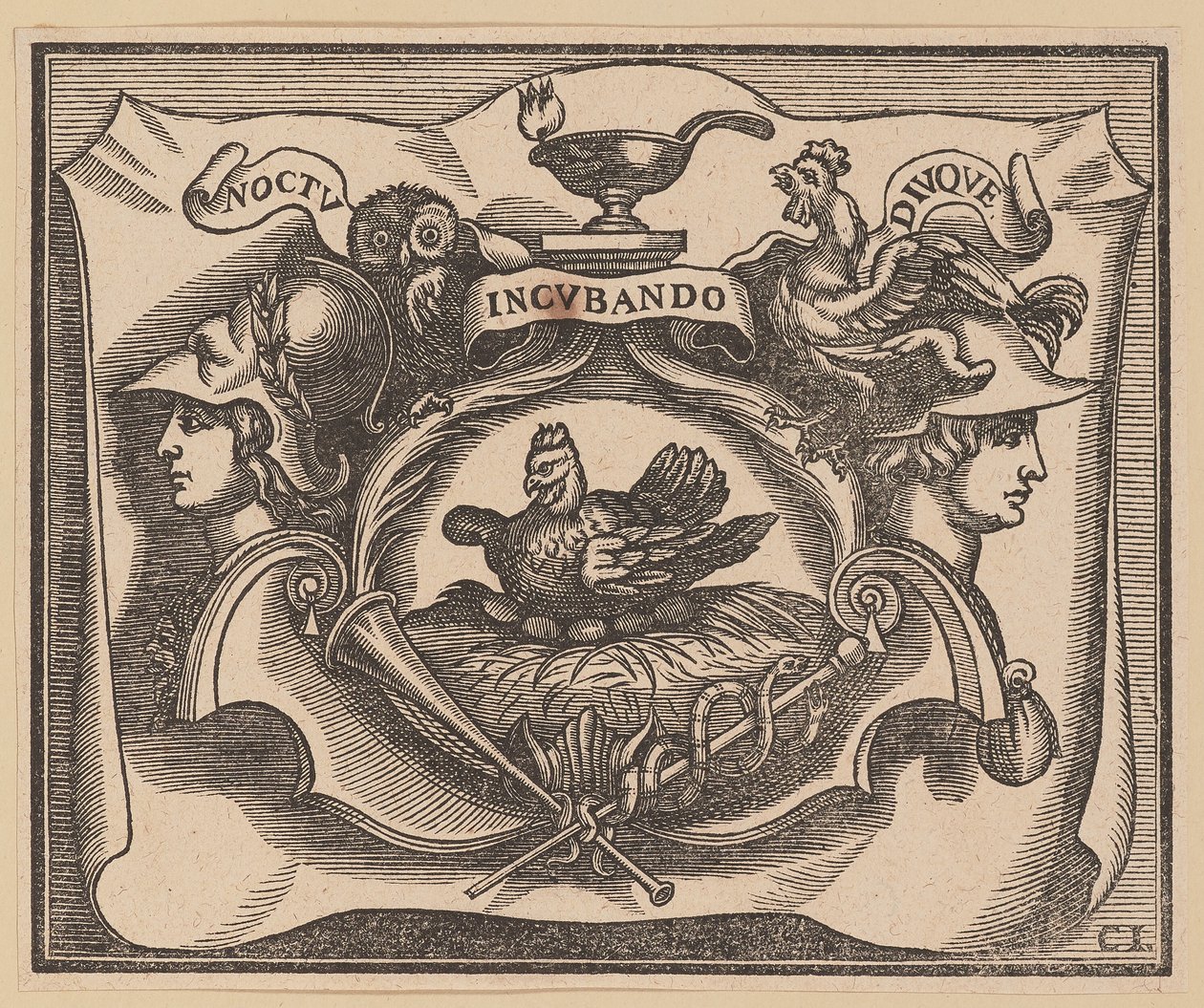 Vignette für die Titelseite von C. Peregrino, Principes Hollandiae et Zelandiae von Christoffel Jegher after Sir Peter Paul Rubens
