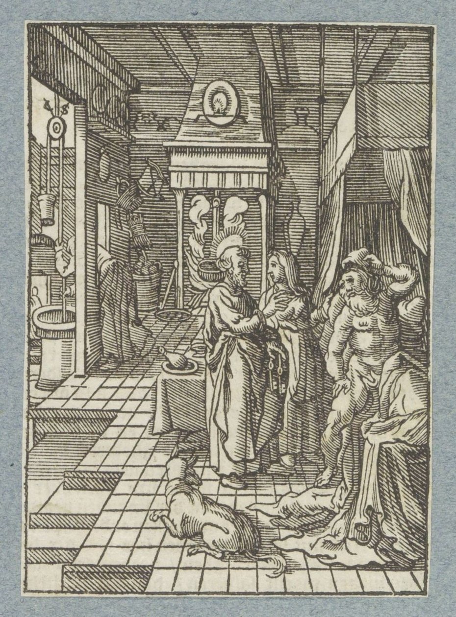 Petrus heilt Eneas von Christoffel van Sichem (II)