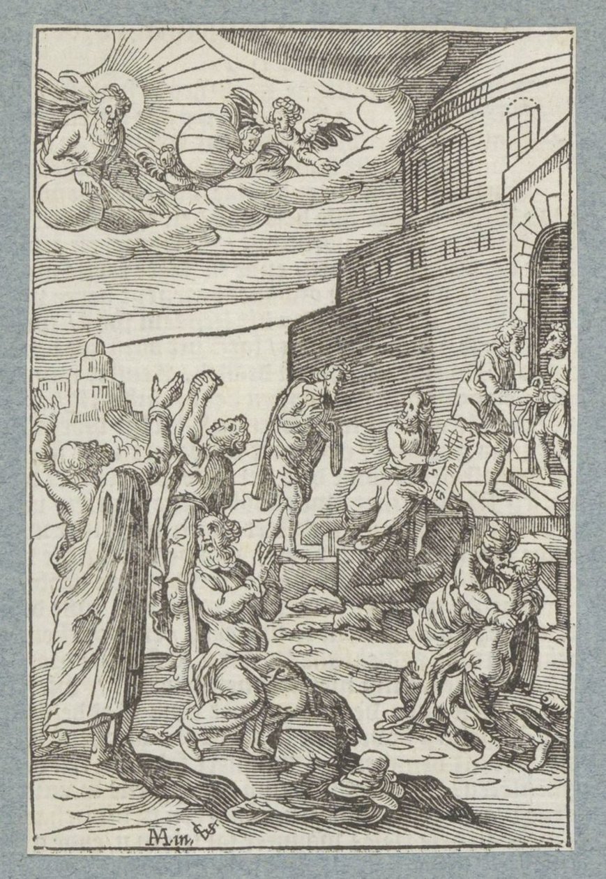 Vergib uns unsere Schuld, wie auch wir vergeben haben, wer uns etwas schuldig war von Christoffel van Sichem (II)