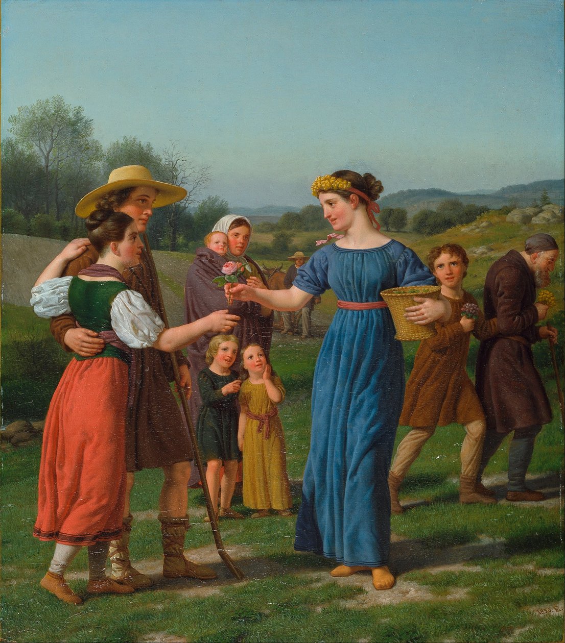 Das Mädchen aus der Ferne aus dem Gedicht von Schiller von Christoffer Wilhelm Eckersberg