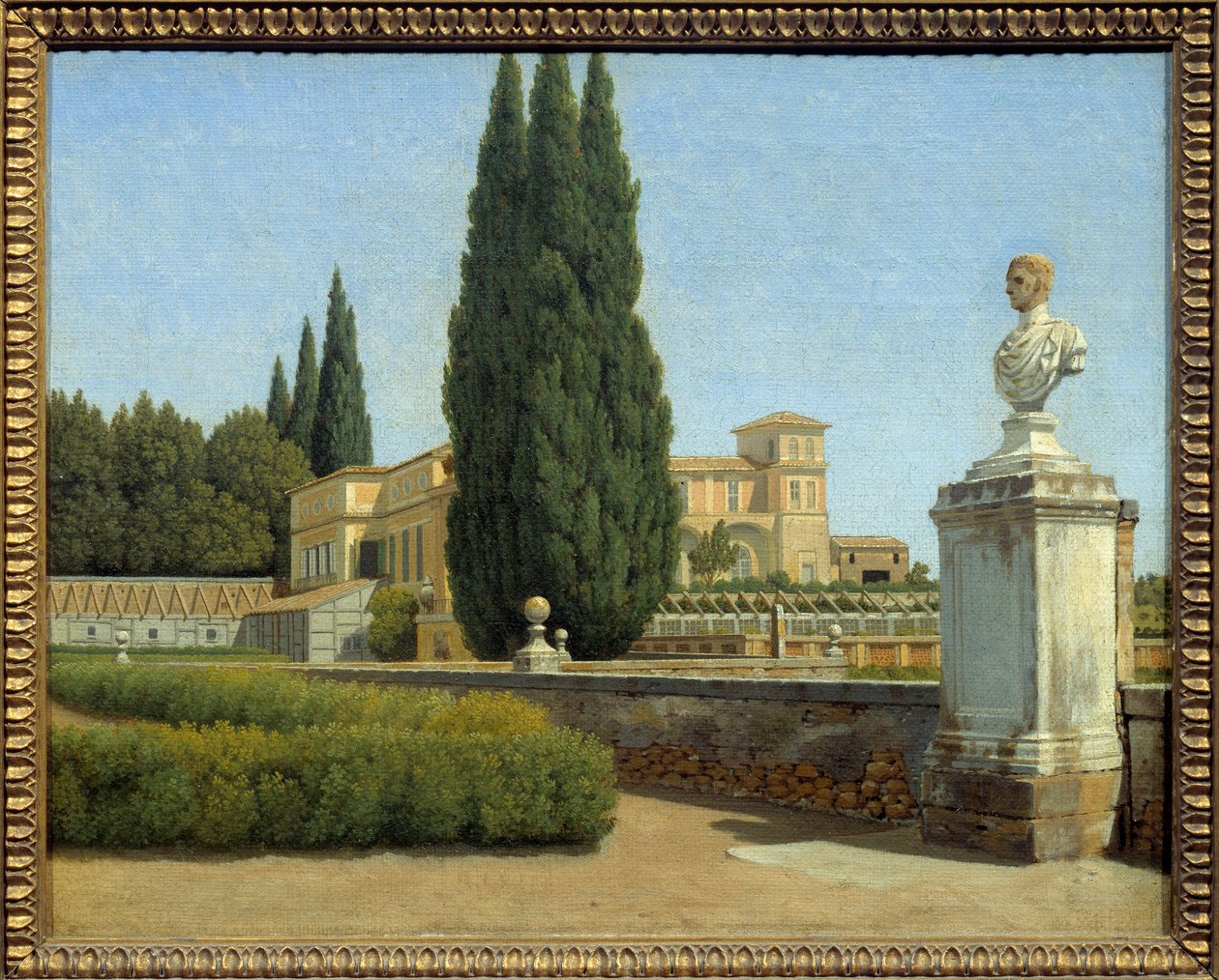 In den Gärten der Villa Albani. Gemälde von Christoffer Wilhelm Eckersberg (1783-1853) von Christoffer Wilhelm Eckersberg