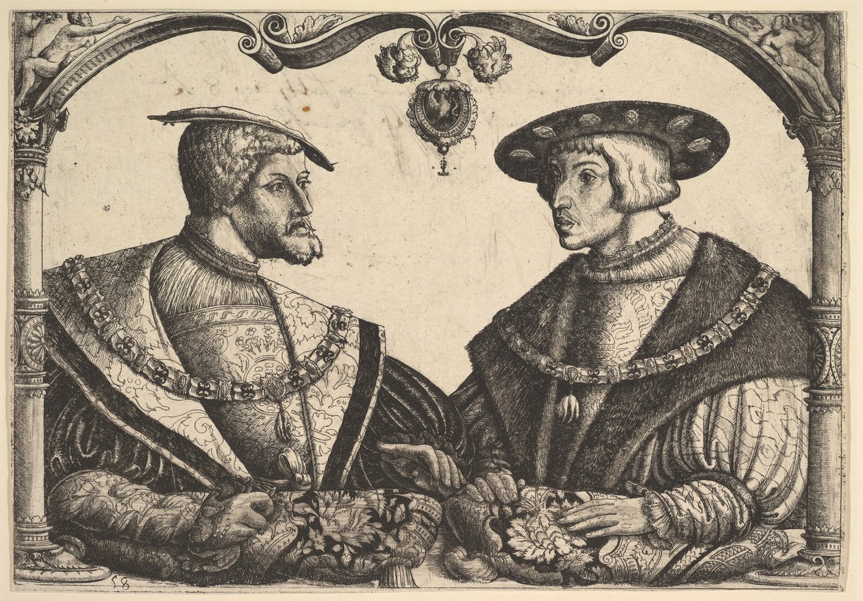 Kaiser Karl V. und Ferdinand I., ca. 1531 von Christoph Bockstorffer