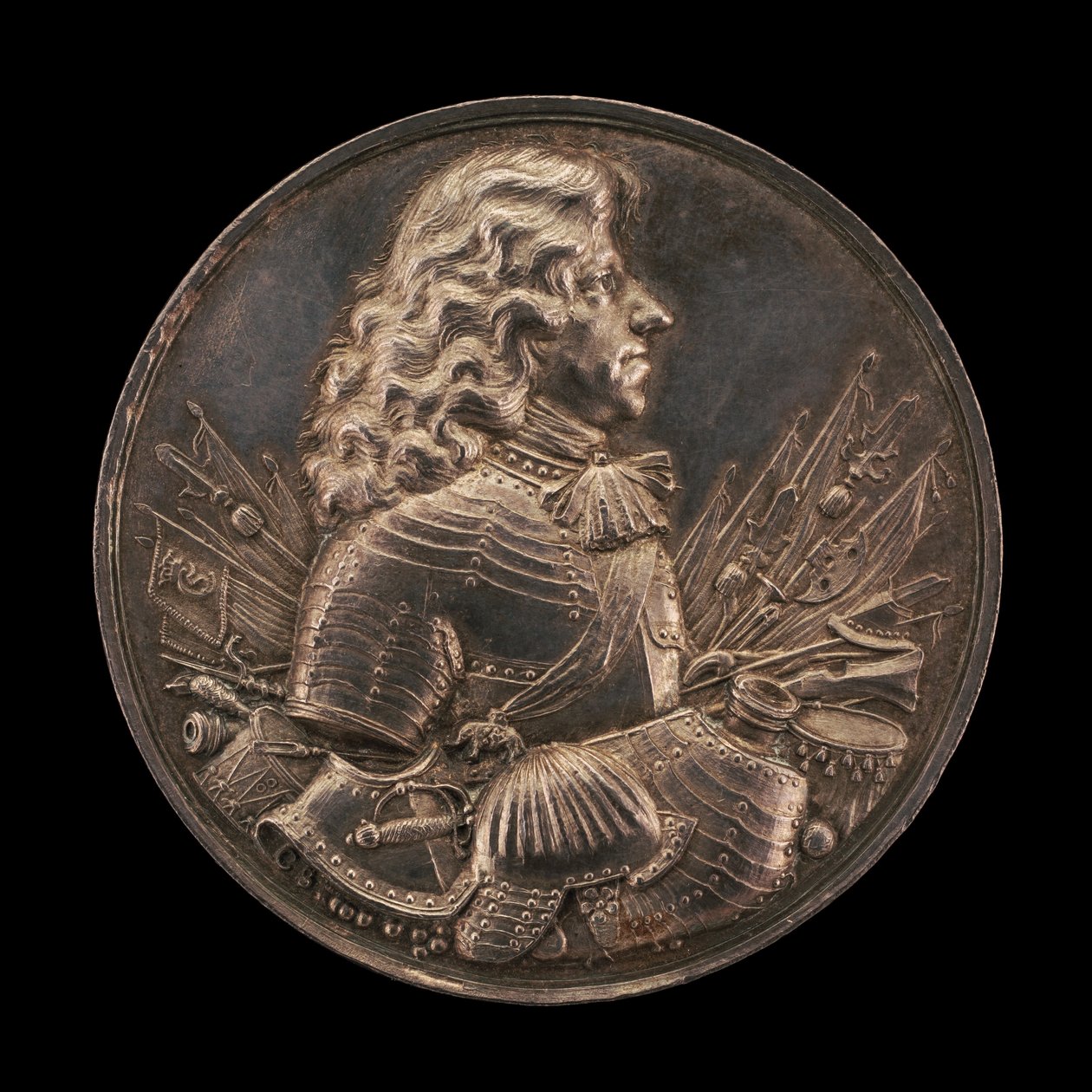 Der Große Kurfürst oder Don Johann von Österreich [Vorderseite], 1676 von Christoph Sucro