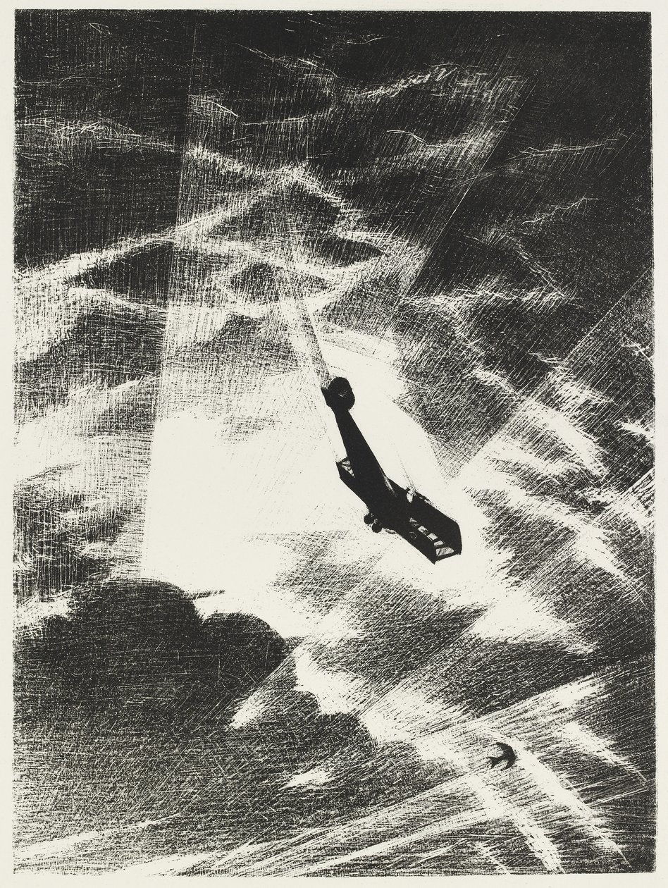 Angriff auf eine Taube, 1917 von Christopher Richard Wynne Nevinson