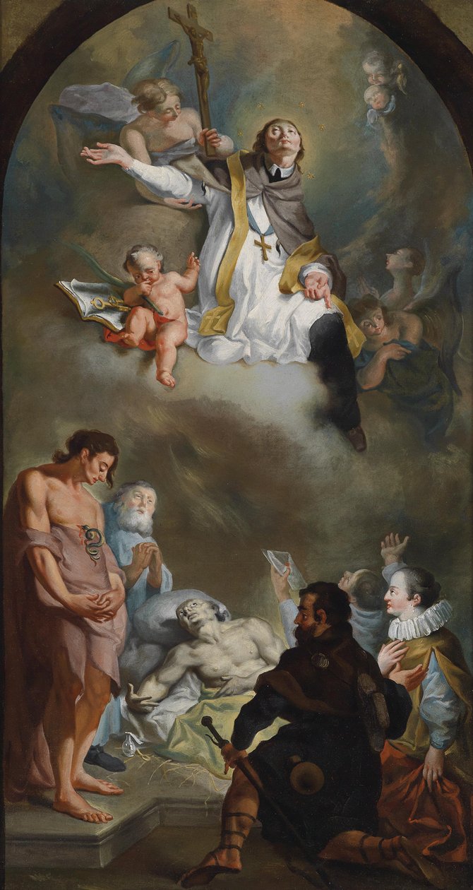 Der heilige Johann Nepomuk als Fürsprecher der Armen und Kranken von Franz Anton Maulbertsch