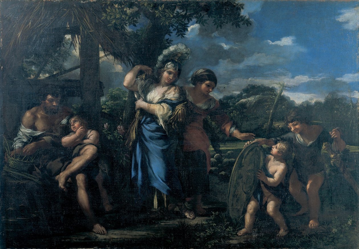 Erminia unter den Hirten von Ciro Ferri