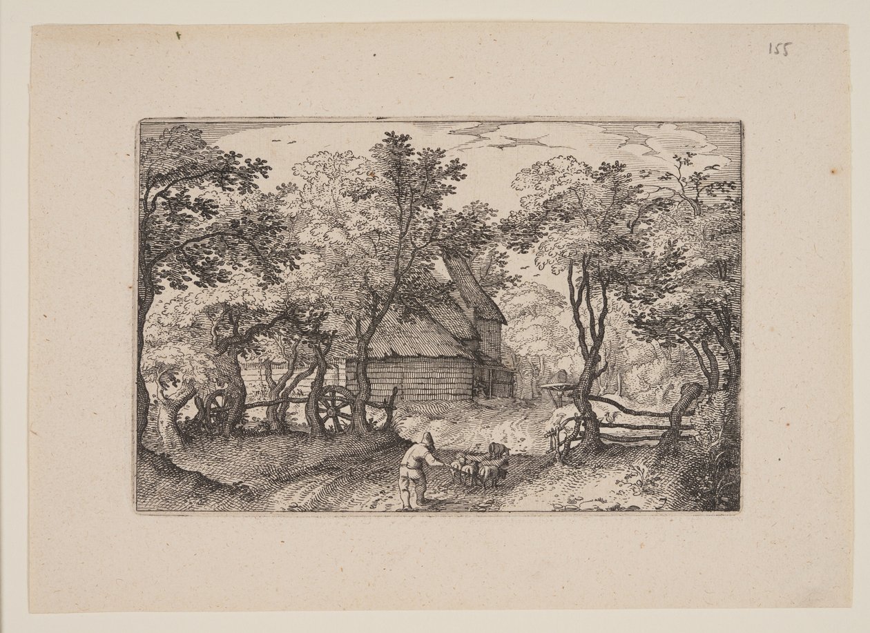 Der Weg nach Heemstede, aus Ansichten der Umgebung von Haarlem (Plaisante Plaetsen) von Claes Jansz. Visscher