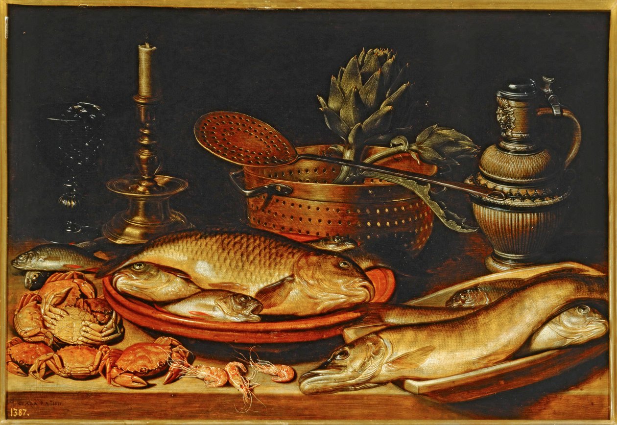 Stillleben mit Fisch von Clara Peeters