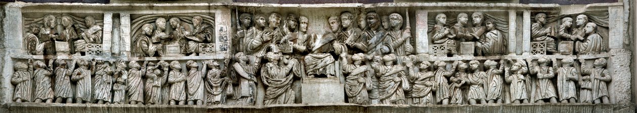 Konstantin verteilt Geld an das Volk (Detail) von Classical Antiquities