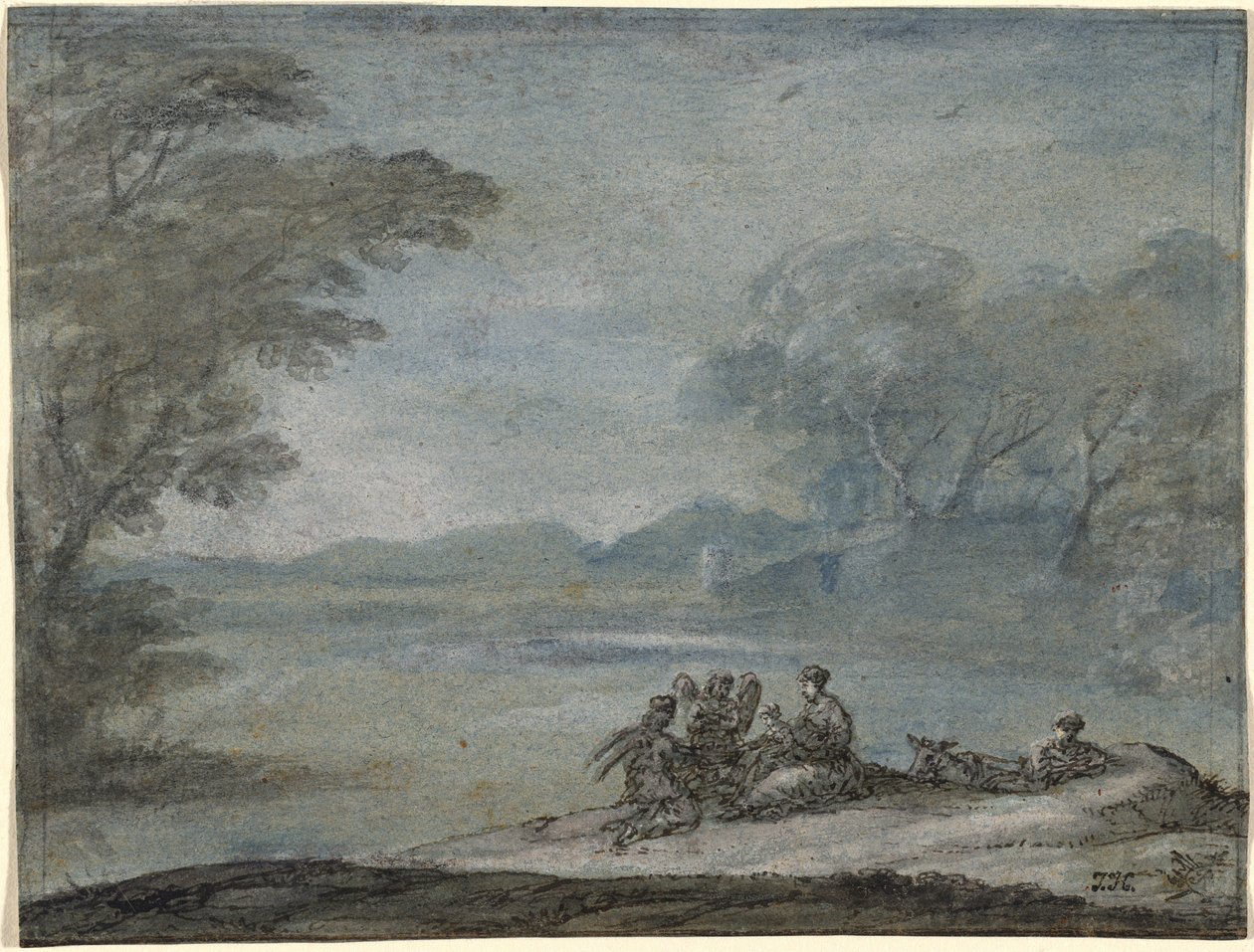 Die Rast auf der Flucht nach Ägypten von Claude Lorrain