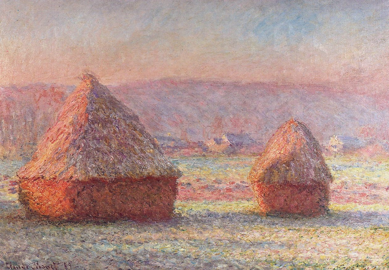 Weißer Frost. Sonnenaufgang von Claude Monet