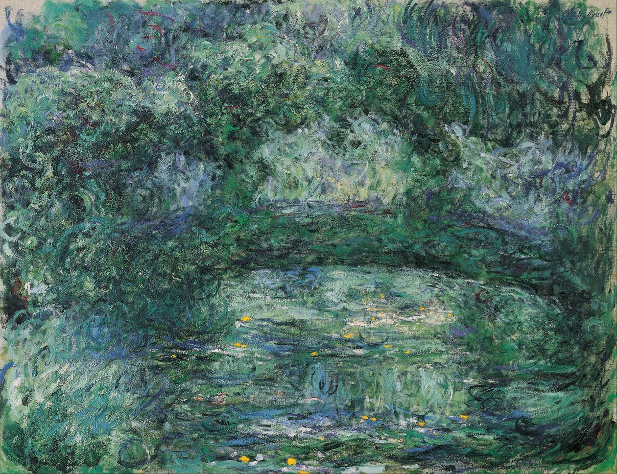 Die japanische Brücke von Claude Monet