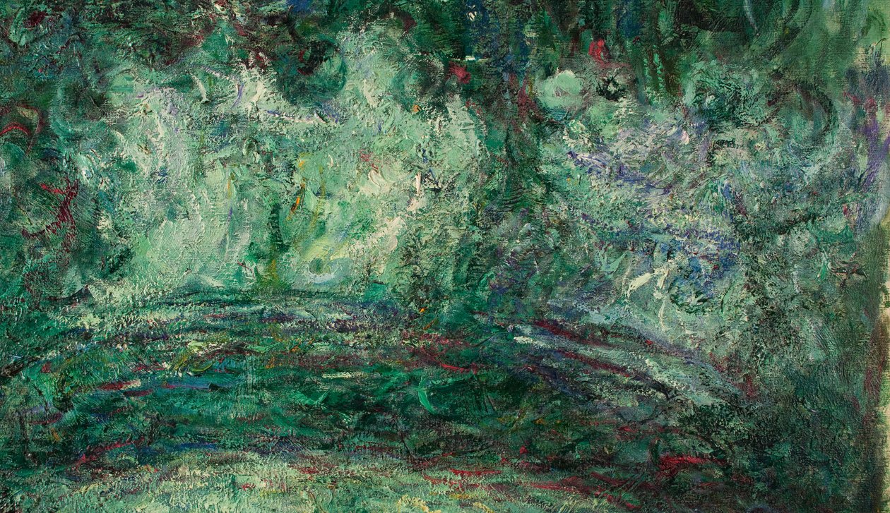 Die japanische Brücke (Detail), 1918-19 von Claude Monet