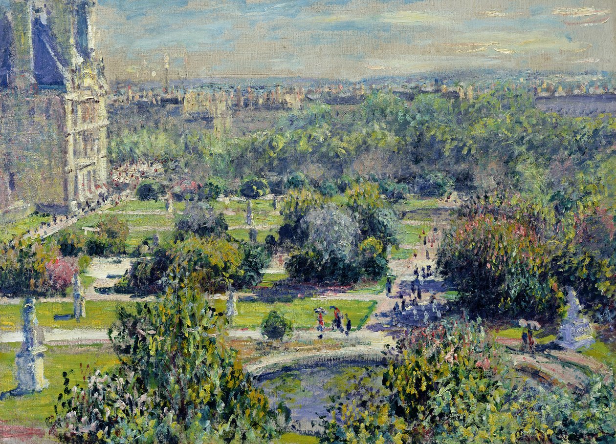 Ansicht der Tuileriengärten, Paris, 1876 von Claude Monet