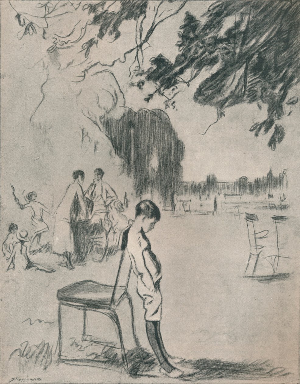 Ich habe die Nase voll von Frauen aus The Boy, ca. 1900 von Claude Allin Shepperson