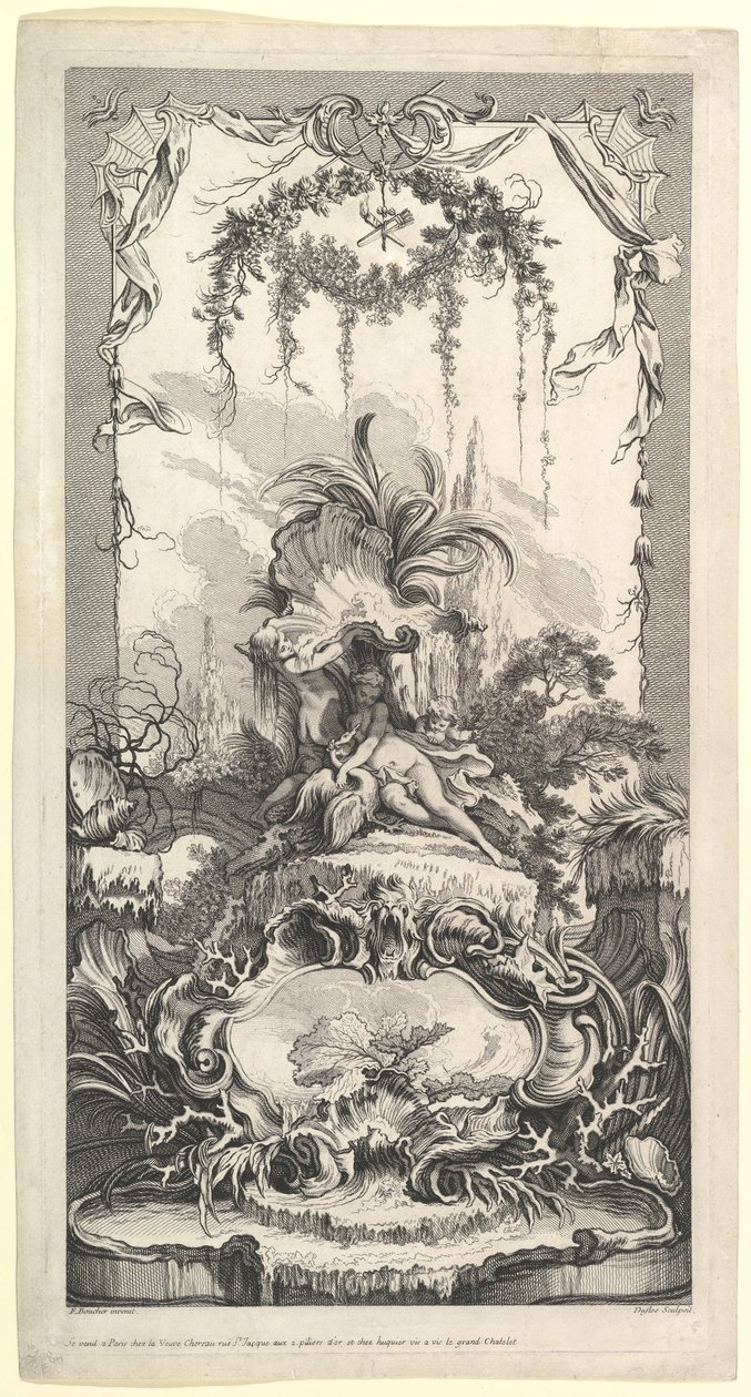 Leda und der Schwan von Claude Augustin Duflos