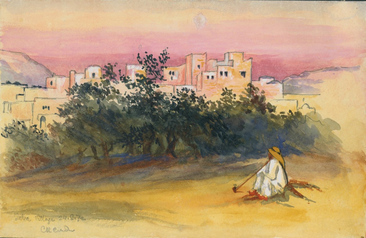 Jeba-Dorf, 1872 von Claude Conder