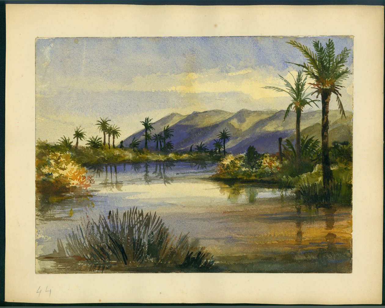 Die Mündung des Flusses Kishon und der Berg Karmel von Claude Conder