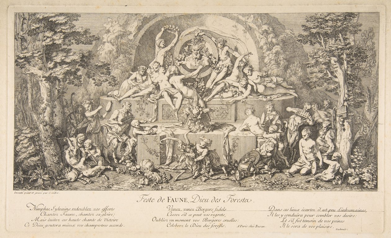 Das Fest des Fauns von Claude Gillot
