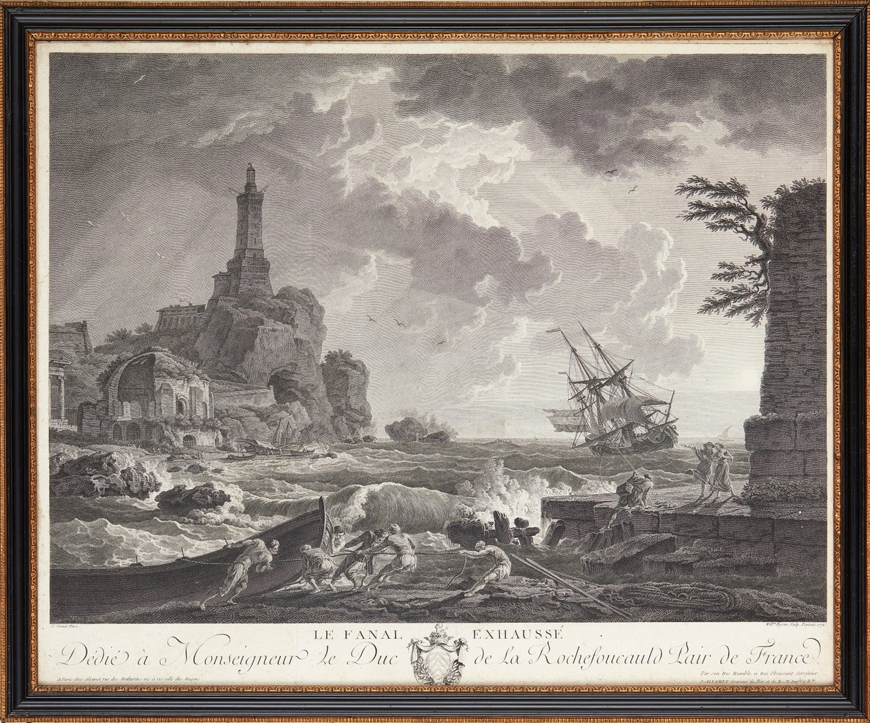 Französische Stahlstiche von Claude Joseph (after) Vernet