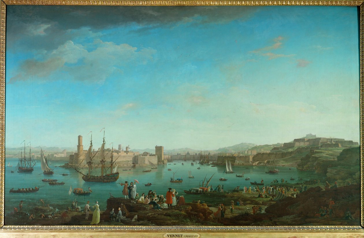 Hafeneinfahrt von Marseille von Claude Joseph Vernet