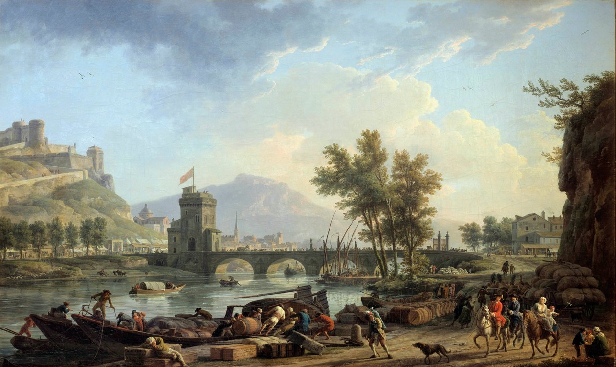 Die Annäherungen einer Übung im Jahr 1774 von Claude Joseph Vernet