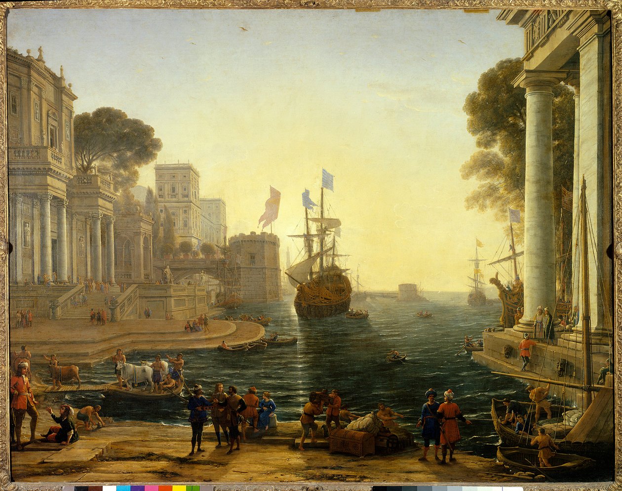 Ulysses gibt Chryseis ihrem Vater zurück von Claude Lorrain