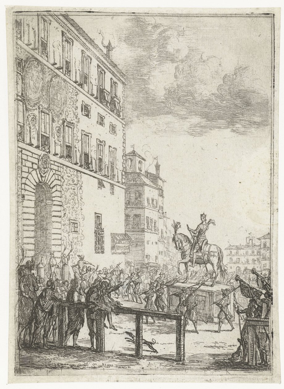 Reiterstandbild des Kaisers des Heiligen Römischen Reiches von Claude Lorrain
