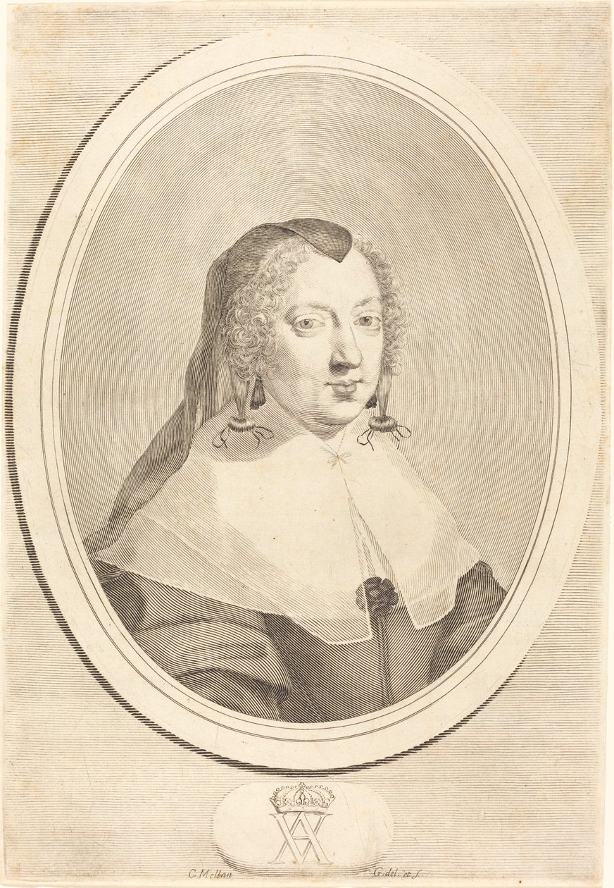 Anna von Österreich von Claude Mellan