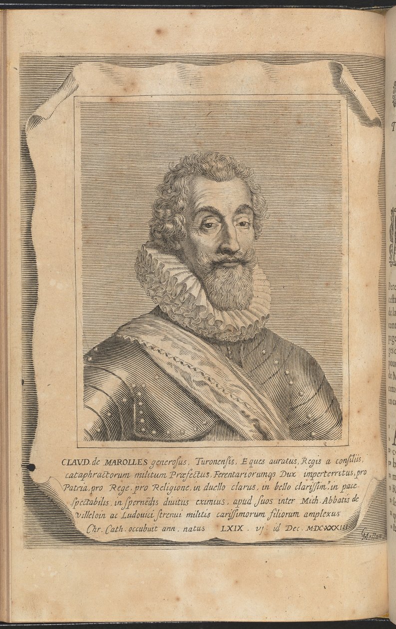 Claude de Marolles von Claude Mellan
