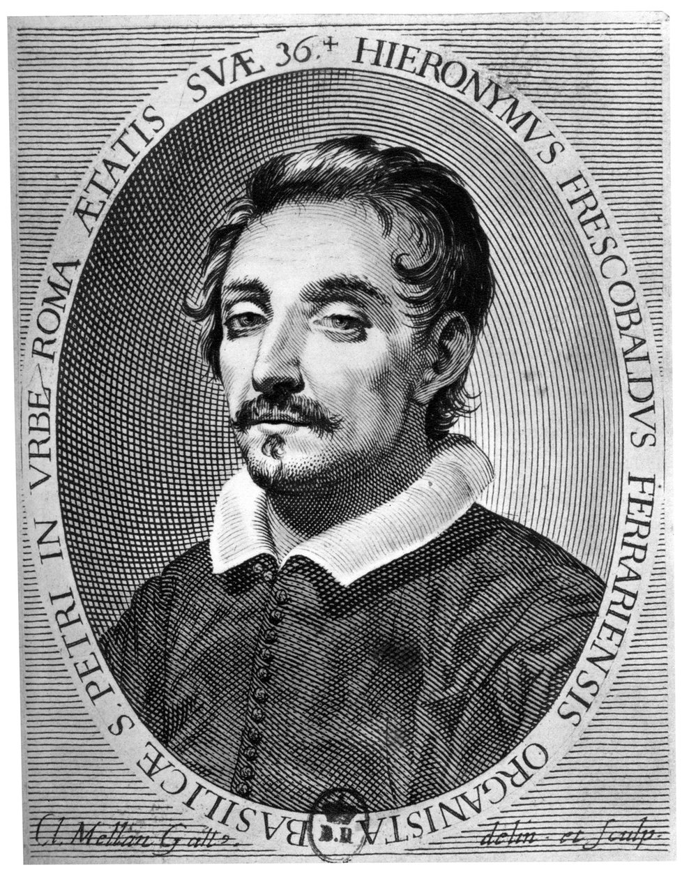 Girolamo Frescobaldi, Musiker aus Ferrara von Claude Mellan