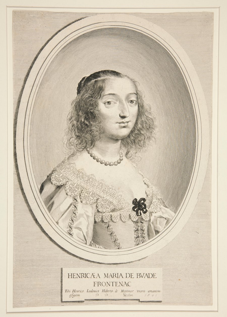 Henriette-Marie Montmort de Buade-Frontenac von Claude Mellan