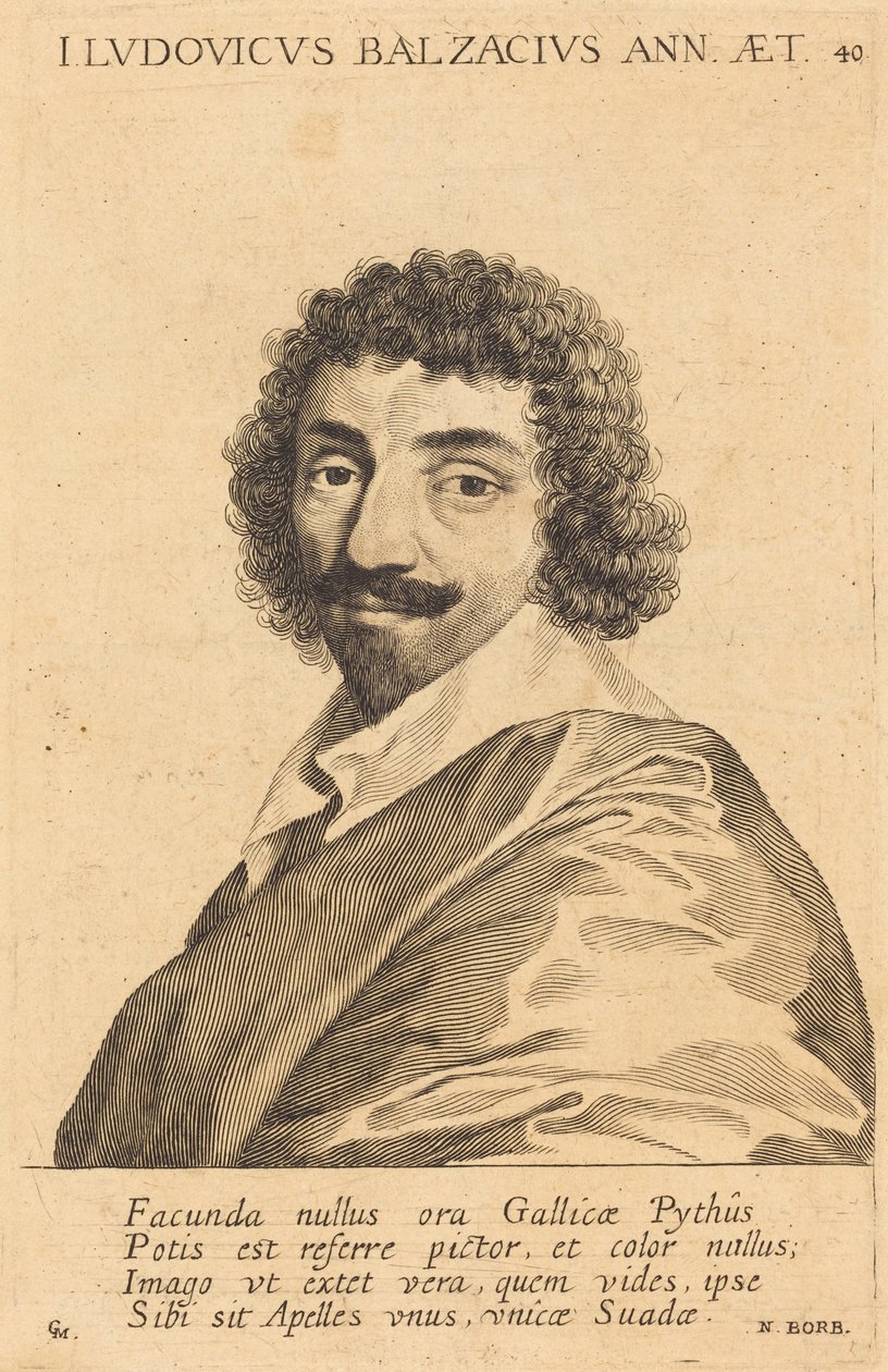 Jean-Louis Guez de Balzac von Claude Mellan