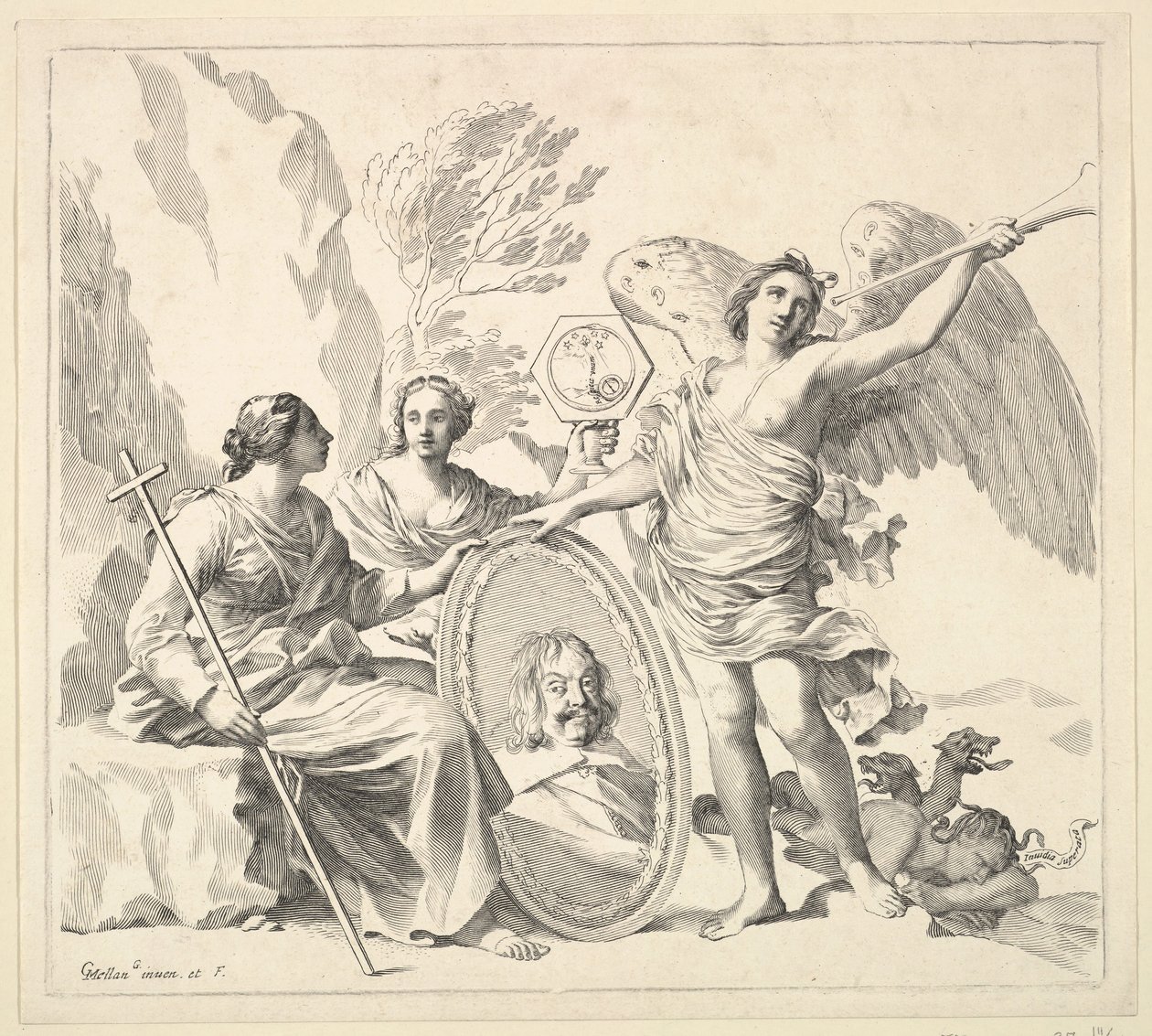 Louis-Emmanuel de Valois, Graf von Alais und Herzog von Angoulême, 17. Jahrhundert von Claude Mellan