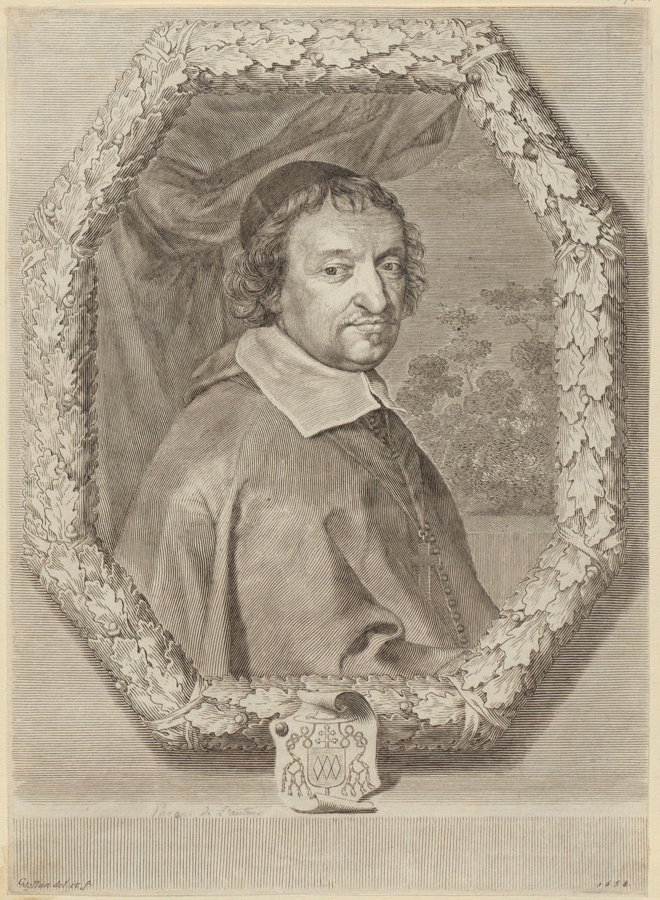 Porträt von Victor Le Bouthillier von Claude Mellan