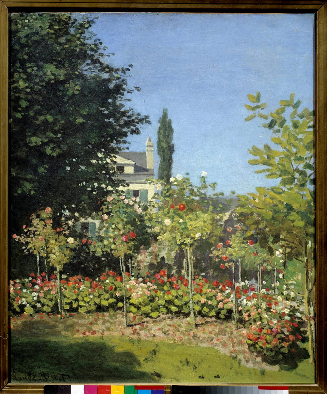 Ein Blumengarten in Sainte Adresse von Claude Monet