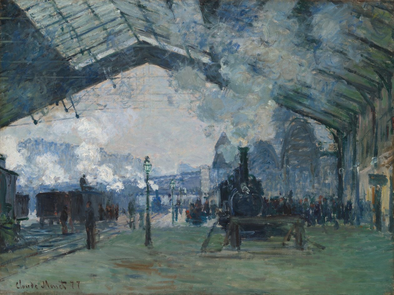Ankunft des Normandie-Zuges, Gare Saint-Lazare von Claude Monet