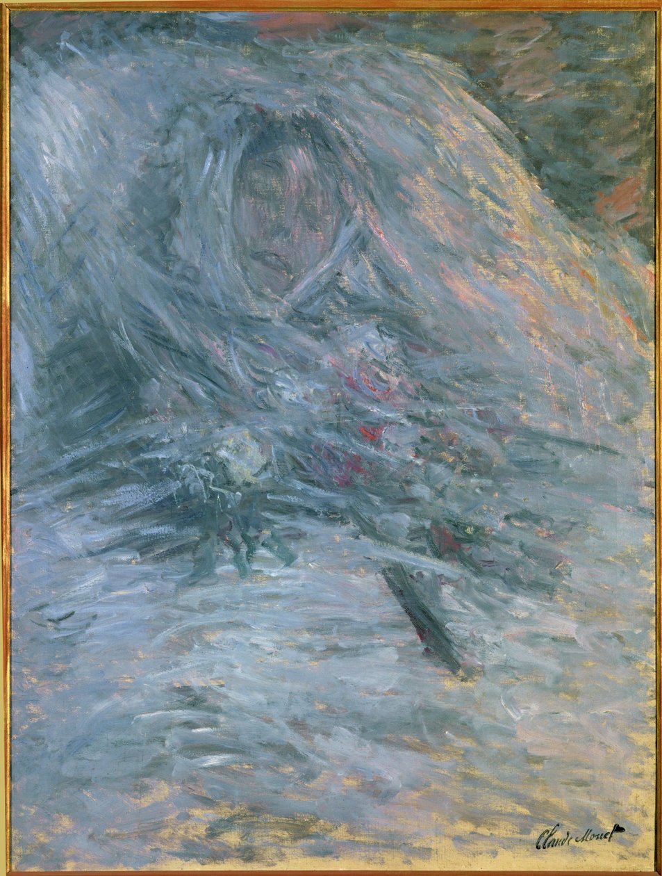 Camille auf ihrem Totenbett von Claude Monet