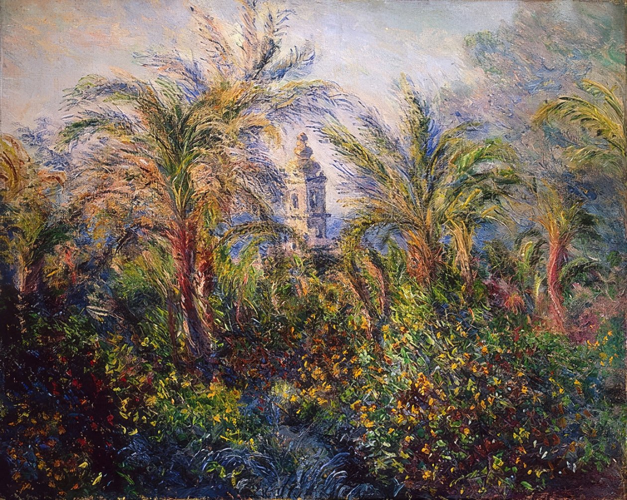 Garten in Bordighera, Impression am Morgen von Claude Monet